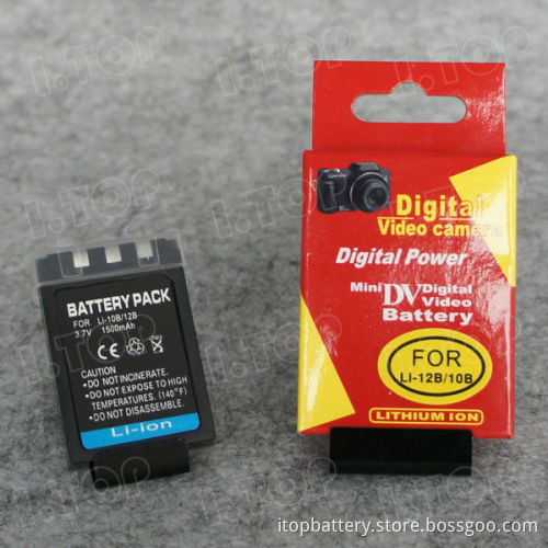For Olympus LI-10B 12B digital camera battery pack, 3.7V 1500mAh,18 months warranty